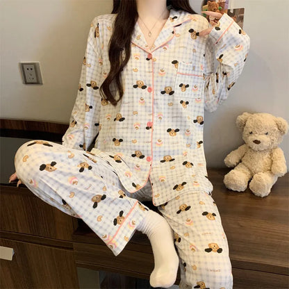 Purple Heart Sweet Style Sleepwear