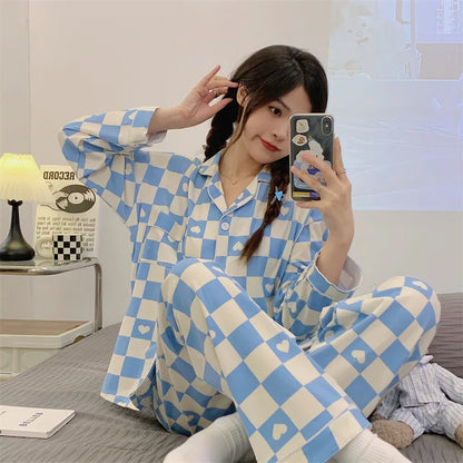 Purple Heart Sweet Style Sleepwear