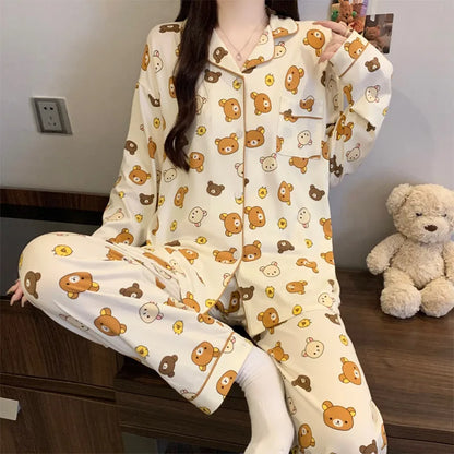 Purple Heart Sweet Style Sleepwear