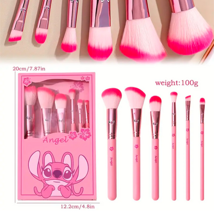 Set of 6 Angel MakeUp Brushes
