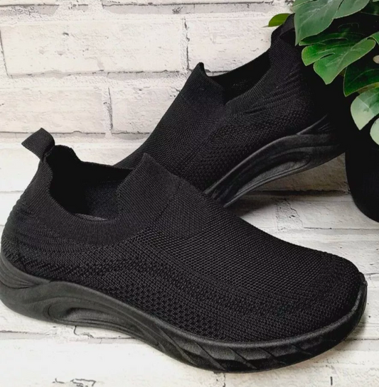 Black Sock Trainers Size 5-6 (40)