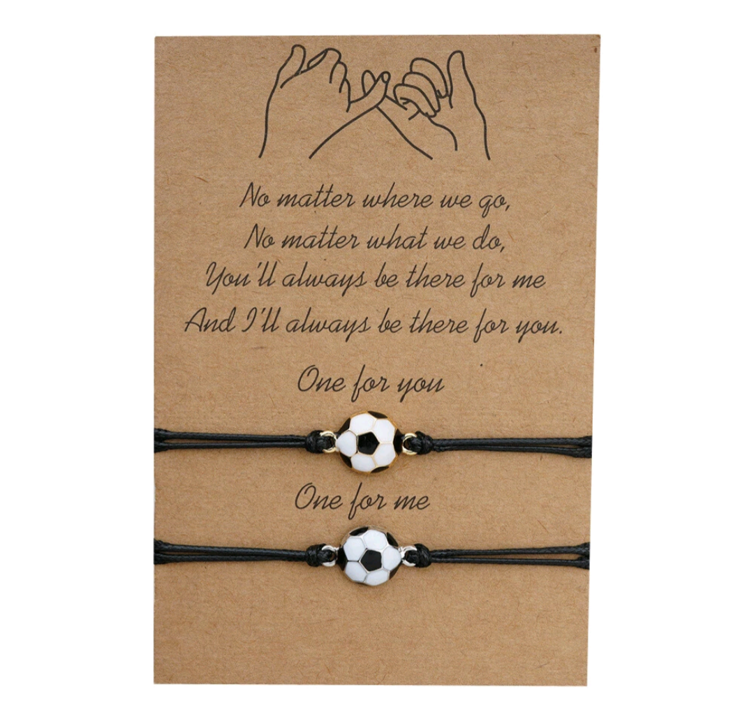 Football Friendship Bracelet Gift