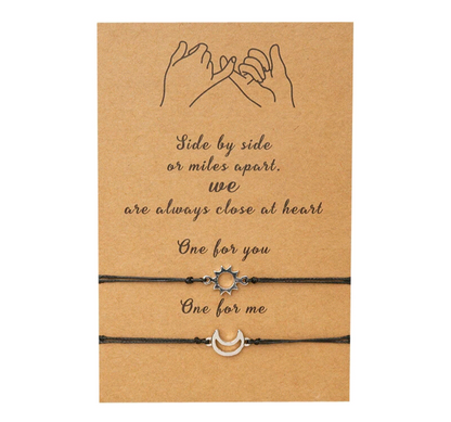 Sun & Moon Friendship Bracelet Gift