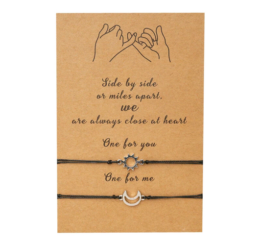Sun & Moon Friendship Bracelet Gift