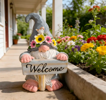 Small Sunflower Gonk Welcome Sign