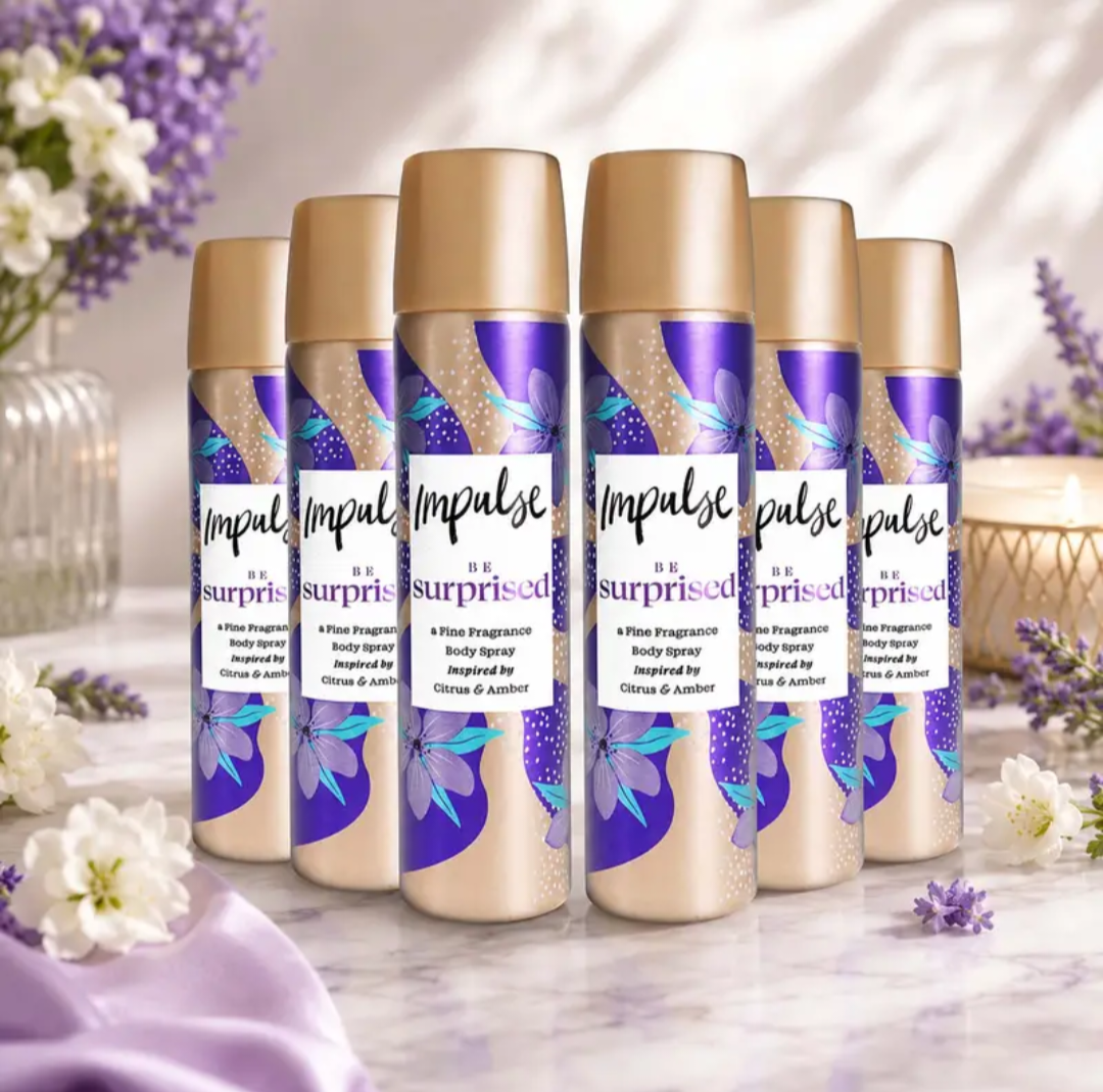 6 Pack Impulse Body Spray - Inspirational