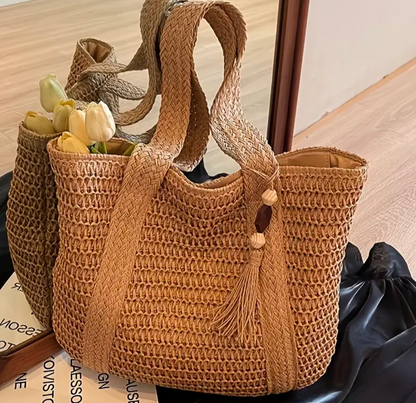 Large Capacity Woven Tote Bag
