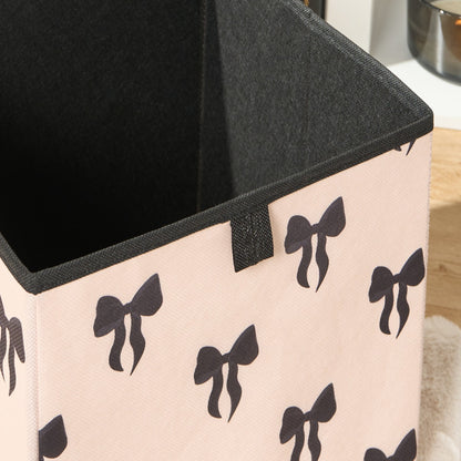 Bow Print Cube Storage Boxes - 2 Pack