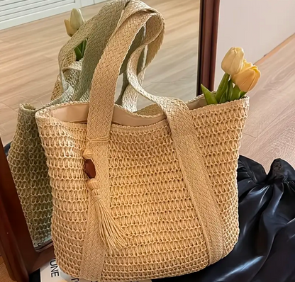 Large Capacity Woven Tote Bag
