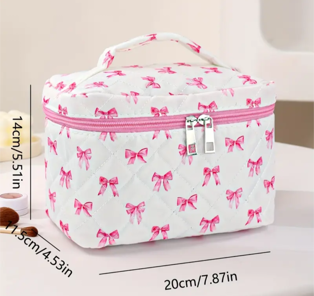 Fashion Bow Makeup Storage Bag