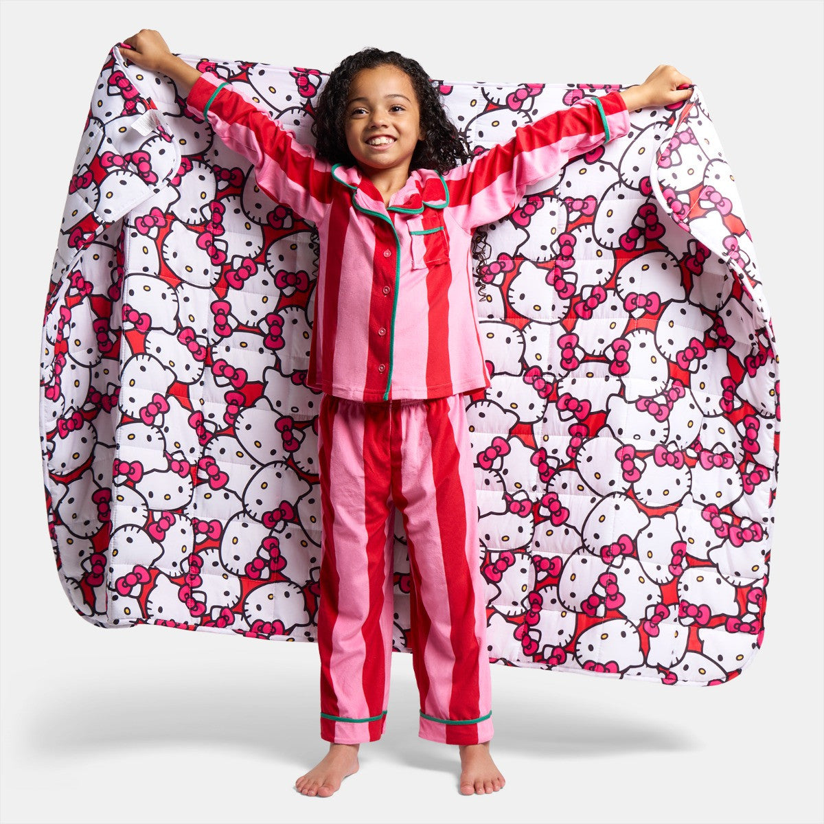 Kids Hello Kitty Weighted Blanket, Red - 3kg