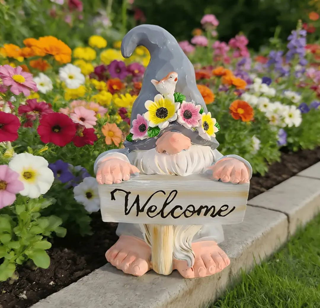 Small Sunflower Gonk Welcome Sign