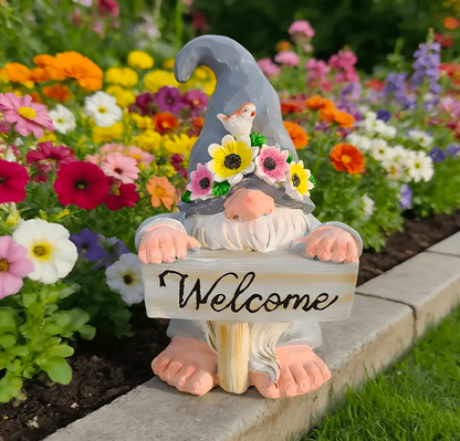 Small Sunflower Gonk Welcome Sign