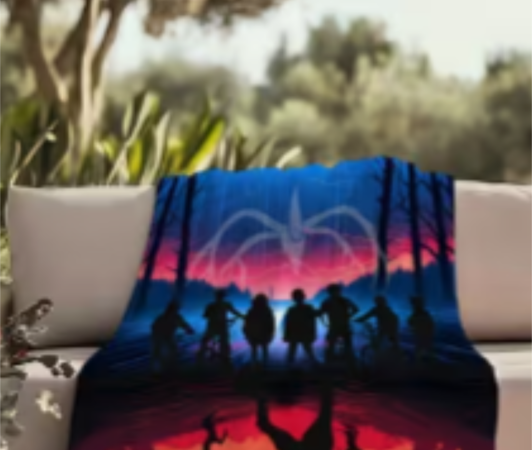 Stranger Things Upside Down Fleece Throw