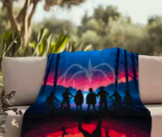 Stranger Things Upside Down Fleece Throw