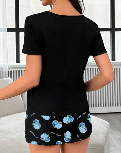 Ladies Stitch Short Pjs