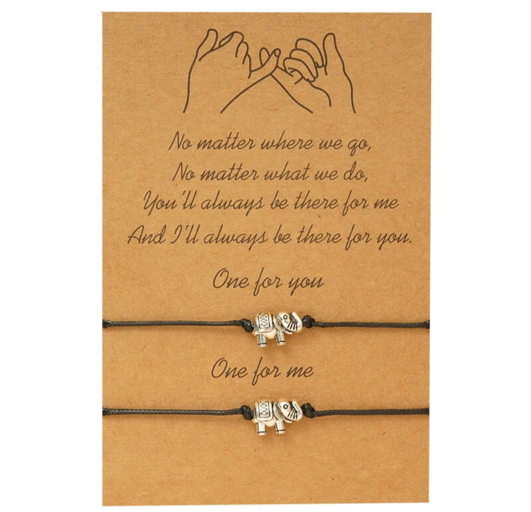 Elephant Friendship Bracelet Gift