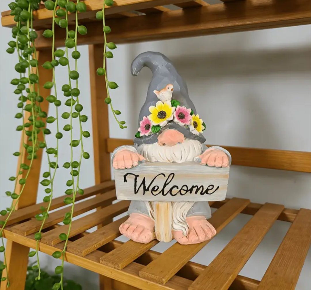 Small Sunflower Gonk Welcome Sign