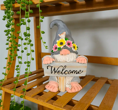 Small Sunflower Gonk Welcome Sign