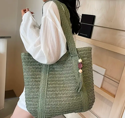 Large Capacity Woven Tote Bag