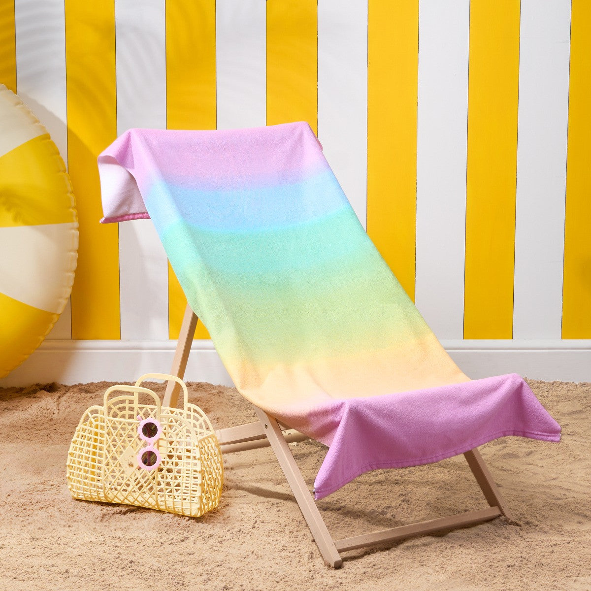 Ombre Print Beach Towel