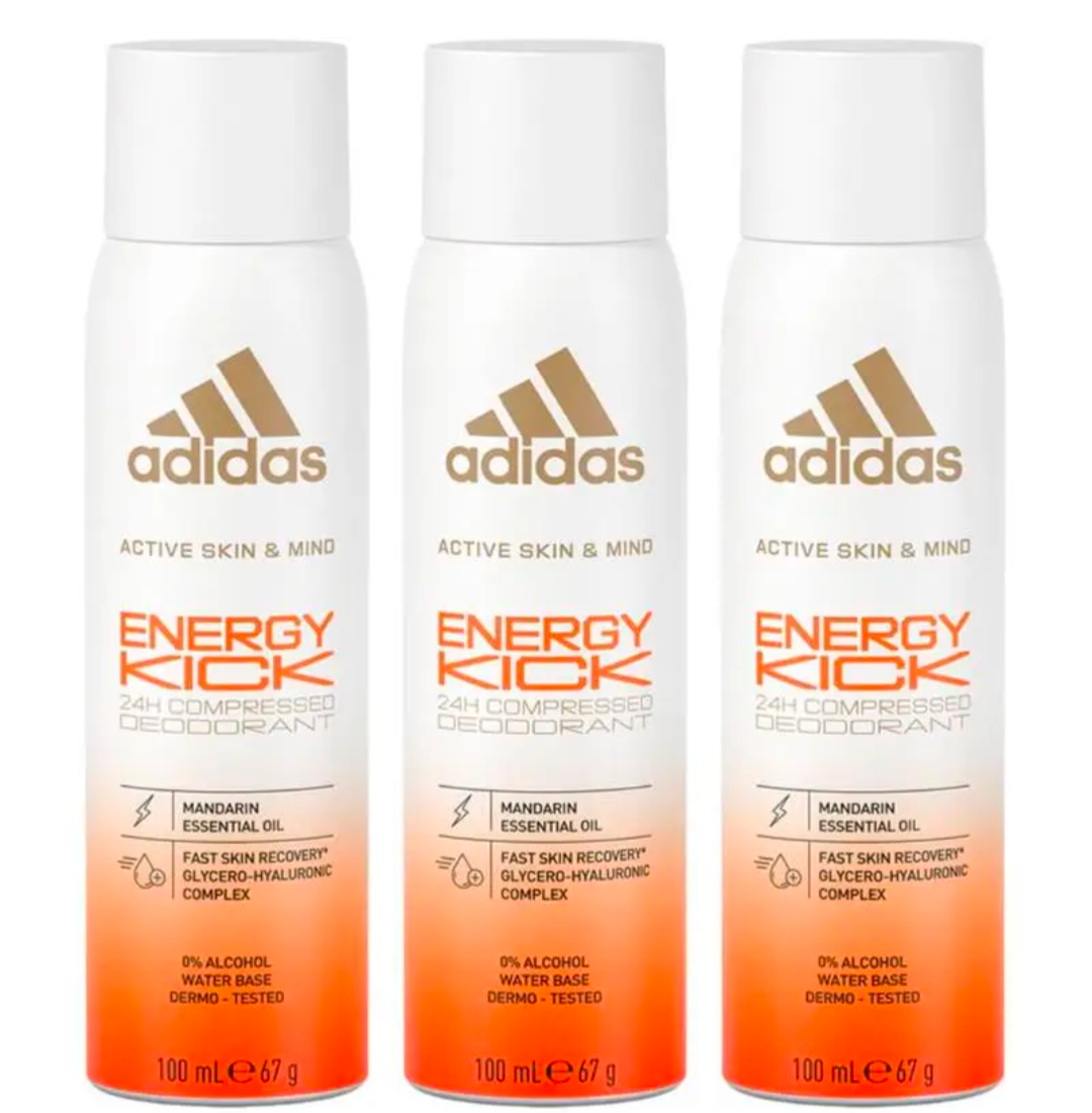 Adidas Kick Start Deodorant x3