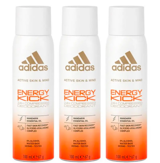 Adidas Kick Start Deodorant x3