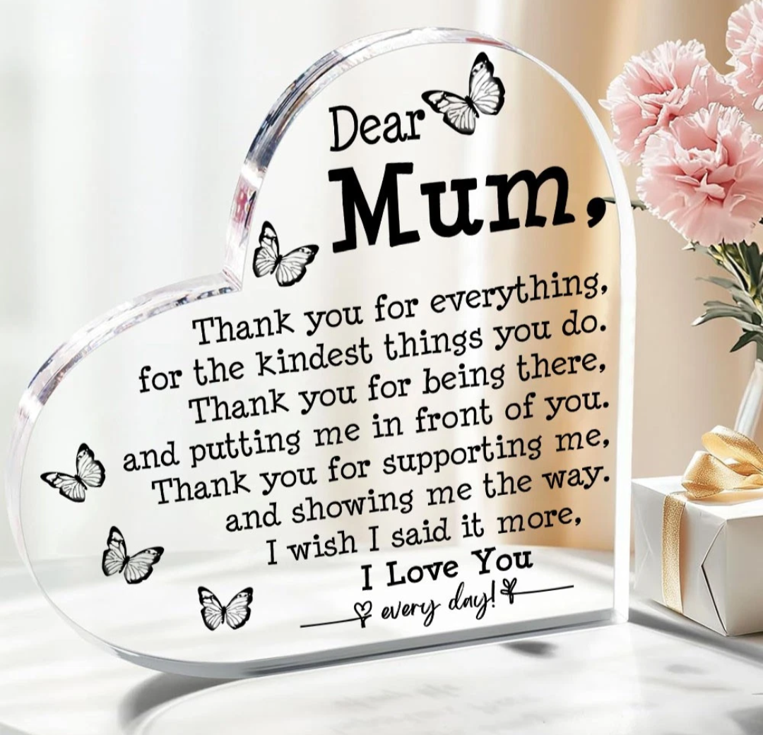 Thankyou Mum Acrylic Plaque