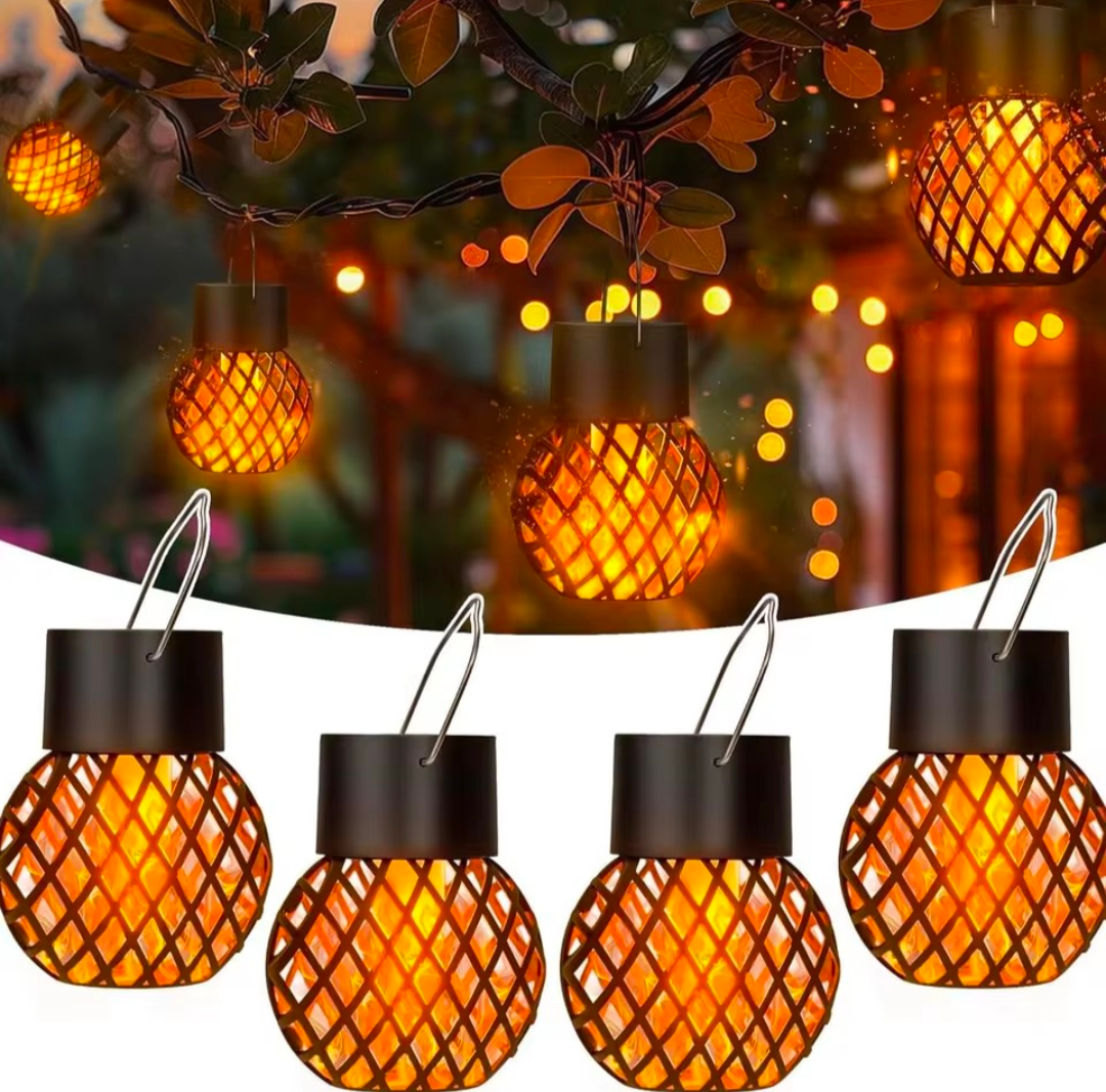 8pc Outdoor Solar Lantern Lights
