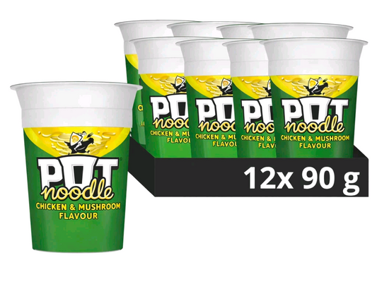 Pot Noodle Chicken & Mushroom Pot Noodle 12x90g