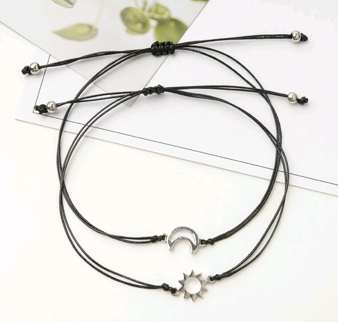 Sun & Moon Friendship Bracelet Gift