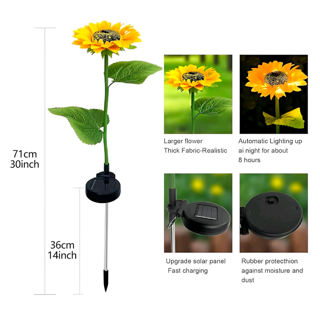 4pk Solar Sunflowers