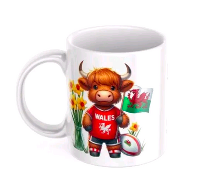 Highland Cow Mug , England, Ireland, Scotland, Wales