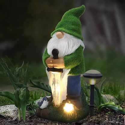 Solar Powered Knight Gnome