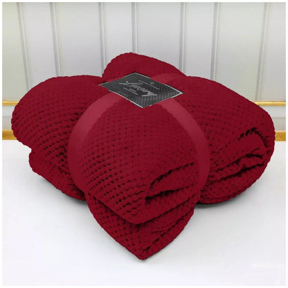 Popcorn Waffle Throw