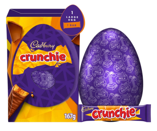 Large Crunchie Cadbury Chocolate Easter Egg
