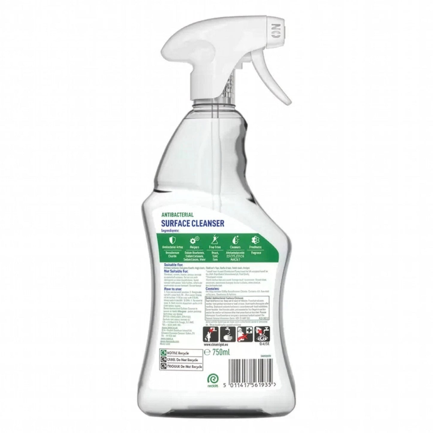 Dettol Antibacterial All Purpose Surface Disinfectant Cleanser, 2 x 750ml