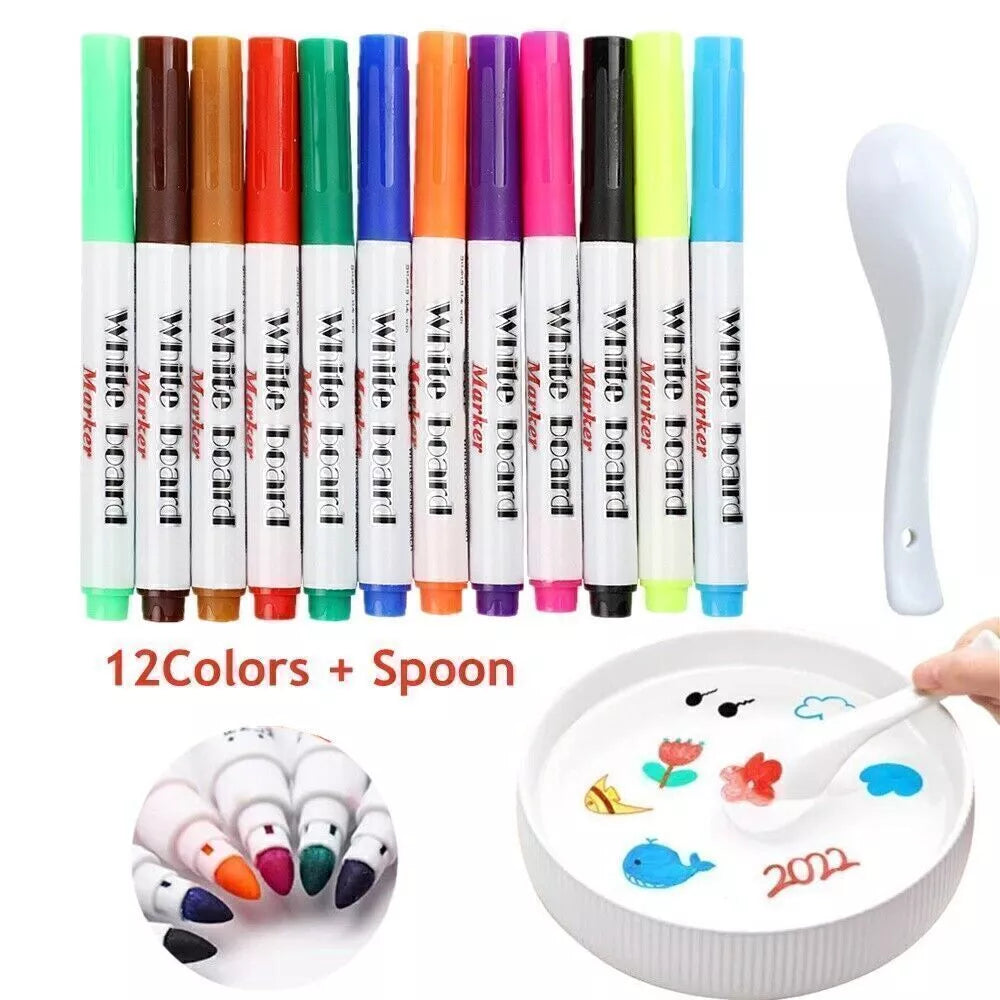 12 X Colors Magical Water Painting Set