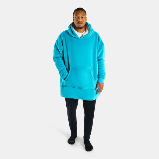 Supersoft Hoodie Blanket, Adults - Sea Blue