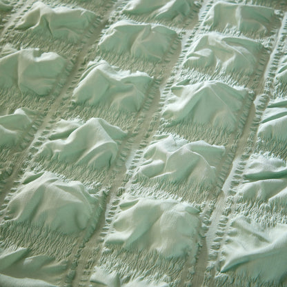 Soho Sage Green Microfibre Duvet Cover Set with Pillowcases