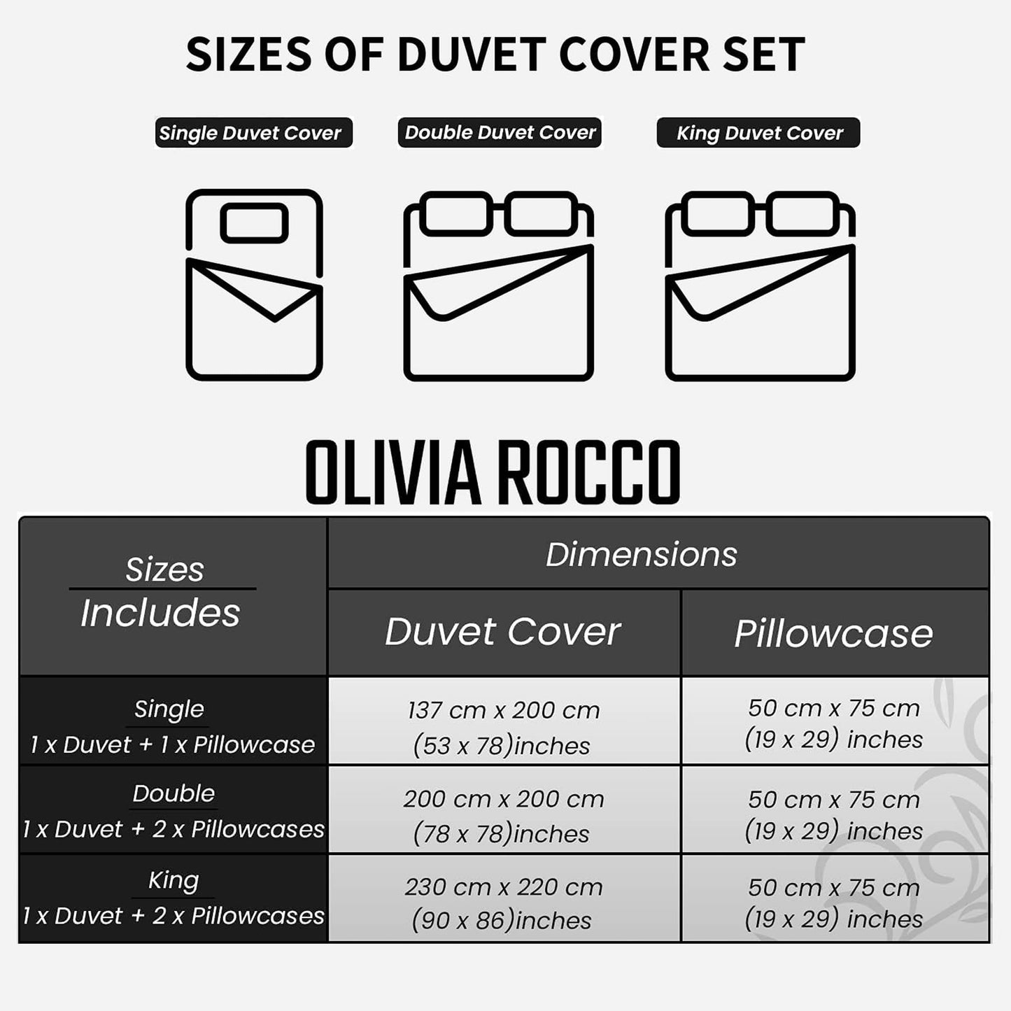 Taxila Duvet Cover Set Easy Care Quilt Covers with Pillowcases