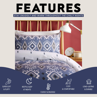 Taxila Duvet Cover Set Easy Care Quilt Covers with Pillowcases
