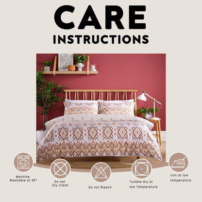 Taxila Duvet Cover Set Easy Care Quilt Covers with Pillowcases