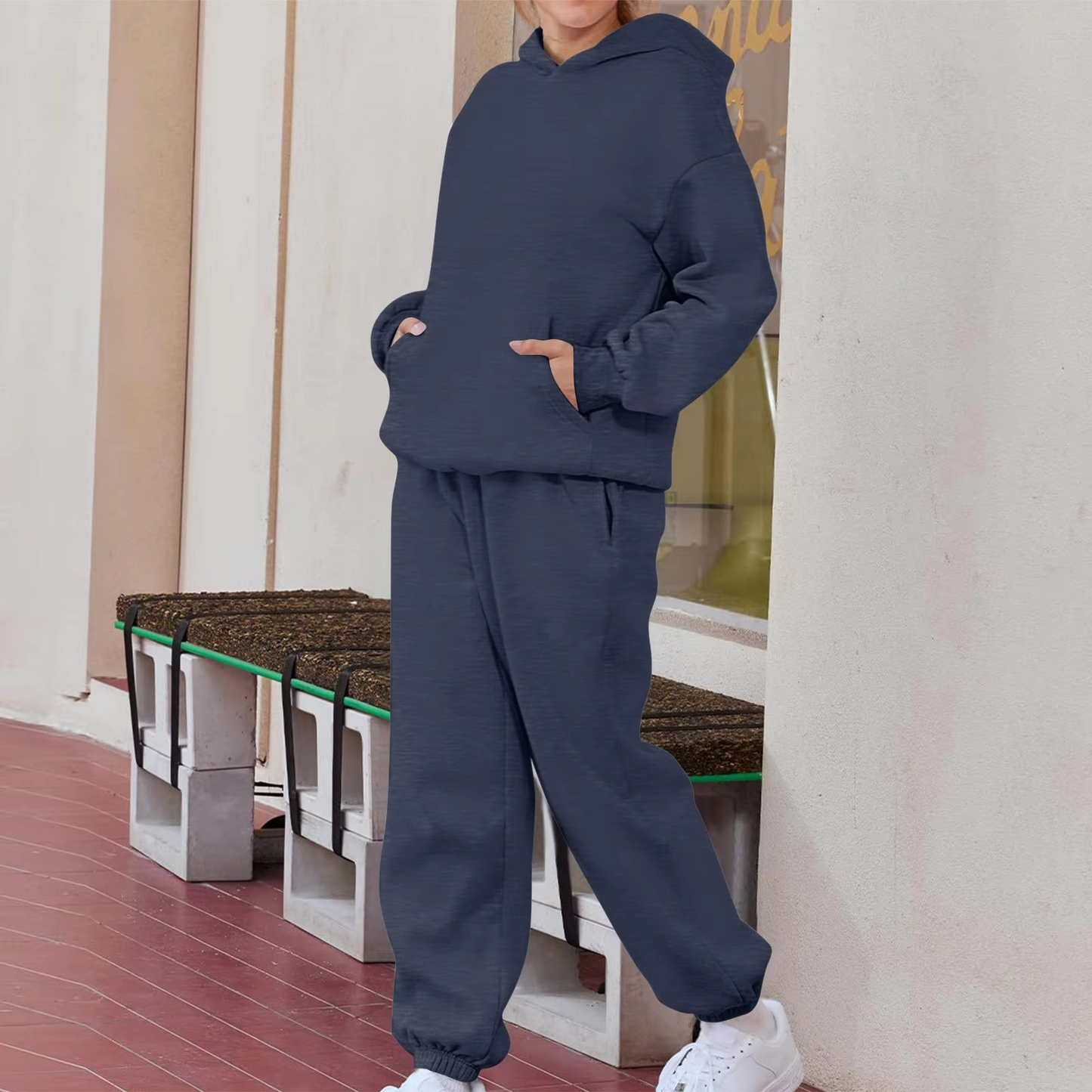 Womens 2 Piece Tracksuit Loungewear with Pockets