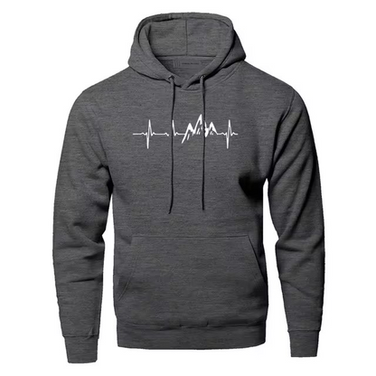 Mens Heartbeat Hoodie
