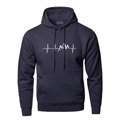 Mens Heartbeat Hoodie